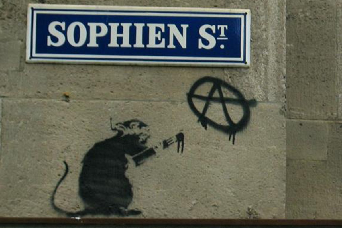 banksy berlin Banksy Rat, Berlin Mitte, 2004 work new artist facebook video ago news urban