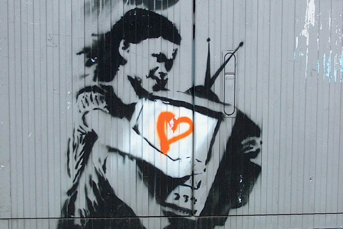 banksy berlin Banksy (allegedly) in Berlin work new artist facebook video ago news urban