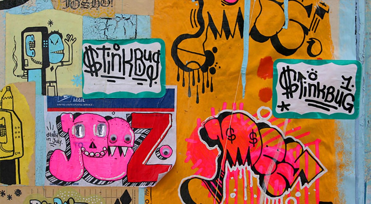 Street Art Sticker as the Favorite Quick Graffiti Solution